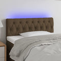 vidaXL LED Kopfteil Hellgrau Stoff