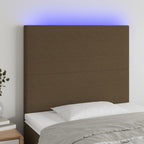 vidaXL LED Kopfteil Hellgrau Stoff