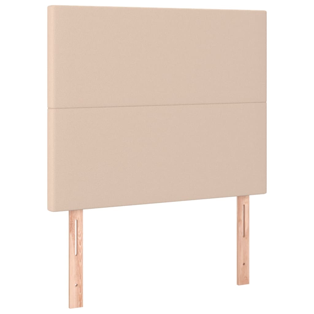 vidaXL Boxspringbett Matratze Cappuccino-Braun 100x200cm Kunstleder