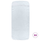 vidaXL Strandtücher 4 Stk. Weiß 60x135 cm Stoff 400 GSM
