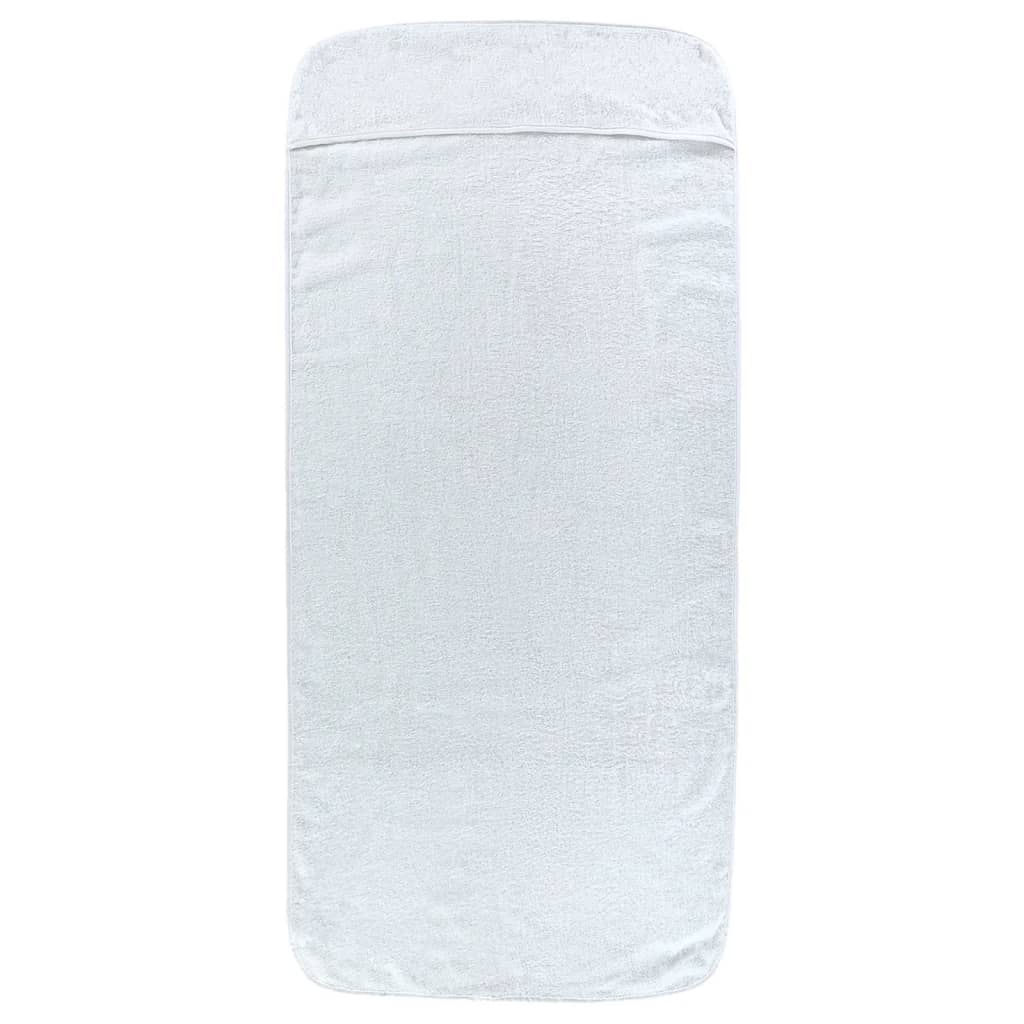 vidaXL Strandtücher 4 Stk. Weiß 60x135 cm Stoff 400 GSM