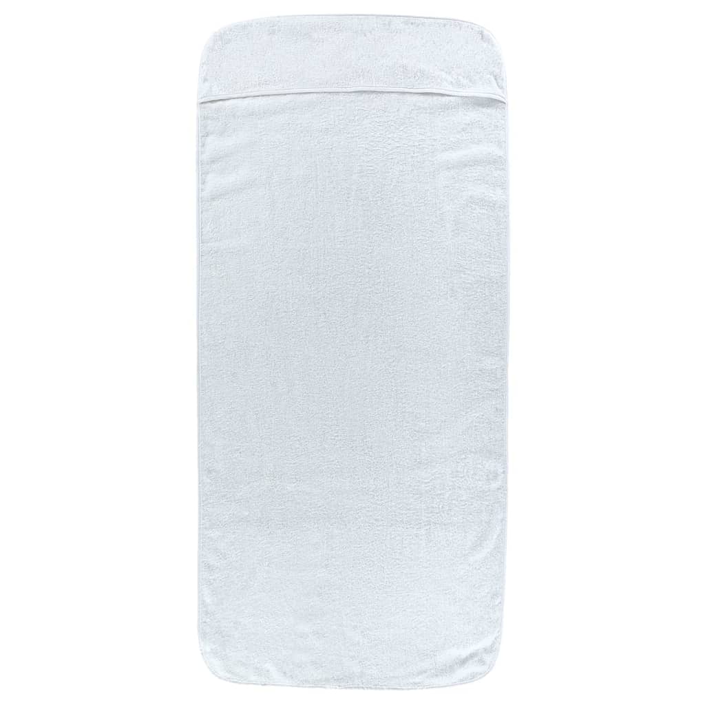 vidaXL Strandtücher 6 Stk. Weiß 60x135 cm Stoff 400 GSM