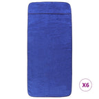 vidaXL Strandtücher 6 Stk. Königsblau 60x135 cm Stoff 400 GSM
