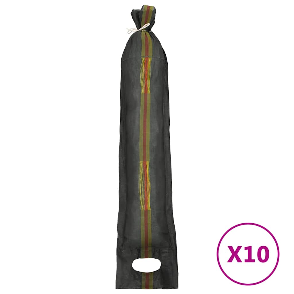 vidaXL Sandsäcke 10 Stk. Dunkelgrün 103 x 25 cm HDPE