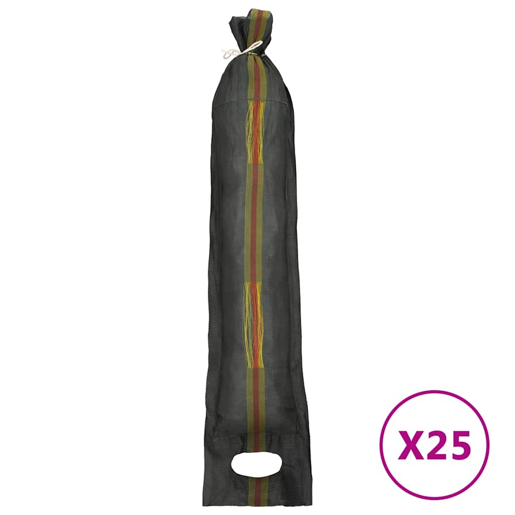 vidaXL Sandsäcke 25 Stk. Dunkelgrün 103x25 cm HDPE