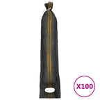 vidaXL Sandsäcke 100 Stk. Dunkelgrün 103x25 cm HDPE
