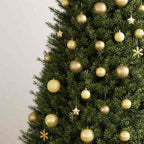 vidaXL 111-tlg. Weihnachtskugel-Set Golden Polystyrol