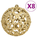 vidaXL 111-tlg. Weihnachtskugel-Set Golden Polystyrol