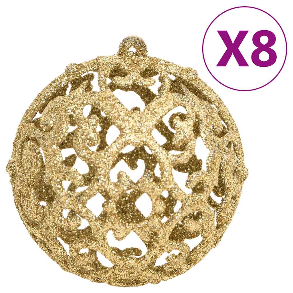 vidaXL 111-tlg. Weihnachtskugel-Set Golden Polystyrol