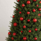 vidaXL 111-tlg. Weihnachtskugel-Set Rot Polystyrol