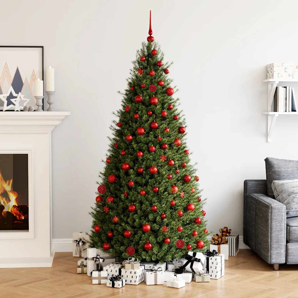 vidaXL 111-tlg. Weihnachtskugel-Set Rot Polystyrol