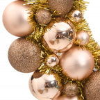 vidaXL Weihnachtskranz Rotgolden 45 cm Polystyrol