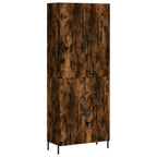 vidaXL Highboard Räuchereiche 69,5x34x180 cm Holzwerkstoff