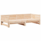 vidaXL Ausziehbares Tagesbett Braun 203,5 x 184 x 56,5 cm