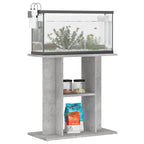 vidaXL Aquariumständer Betongrau 60 x 30 x 60 cm Holzwerkstoff