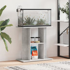 vidaXL Aquariumständer Betongrau 60 x 30 x 60 cm Holzwerkstoff