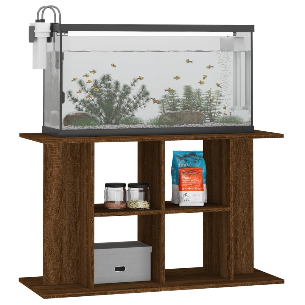 vidaXL Aquariumständer Braun Eichen-Optik 100x40x60 cm Holzwerkstoff