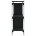 vidaXL Bücherregal 3 Böden Schwarz 76x32x88 cm Holzwerkstoff