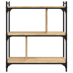 vidaXL Bücherregal 3 Böden Sonoma-Eiche 76x32x88 cm Holzwerkstoff