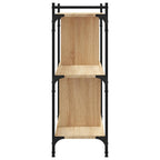 vidaXL Bücherregal 3 Böden Sonoma-Eiche 76x32x88 cm Holzwerkstoff