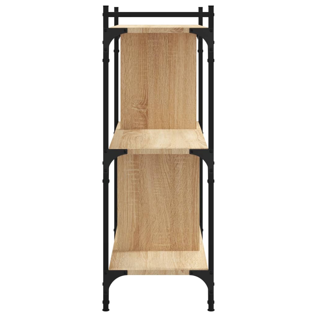 vidaXL Bücherregal 3 Böden Sonoma-Eiche 76x32x88 cm Holzwerkstoff