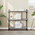 vidaXL Bücherregal 3 Böden Grau Sonoma 76x32x88 cm Holzwerkstoff