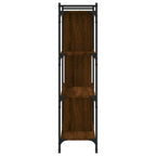 vidaXL Bücherregal 4 Böden Braun Eiche-Optik 76x32x123cm Holzwerkstoff
