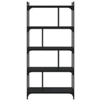 vidaXL Bücherregal 5 Böden Schwarz 76x32x158 cm Holzwerkstoff