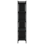vidaXL Bücherregal 5 Böden Schwarz 76x32x158 cm Holzwerkstoff