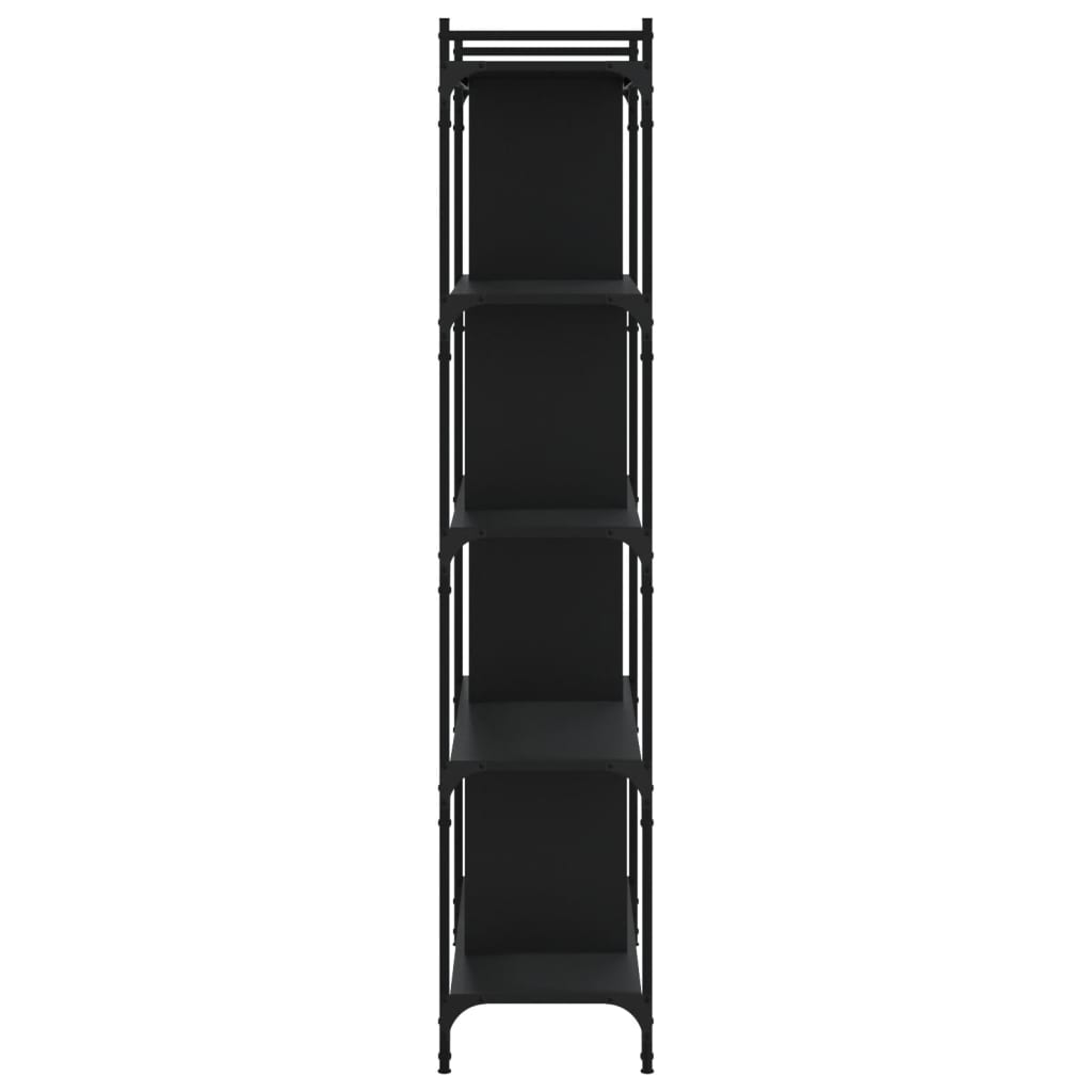 vidaXL Bücherregal 5 Böden Schwarz 76x32x158 cm Holzwerkstoff