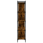 vidaXL Bücherregal 5 Böden Räuchereiche 76x32x158 cm Holzwerkstoff