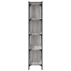 vidaXL Bücherregal 5 Böden Grau Sonoma 76x32x158 cm Holzwerkstoff