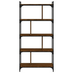 vidaXL Bücherregal 5 Böden Braun Eiche-Optik 76x32x158cm Holzwerkstoff