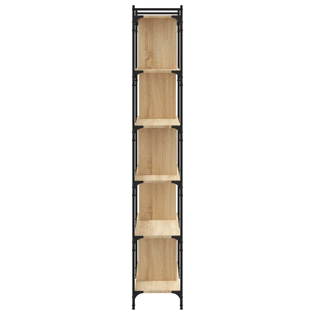 vidaXL Bücherregal 6 Böden Sonoma-Eiche 76x32x192 cm Holzwerkstoff