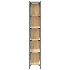 vidaXL Bücherregal 6 Böden Sonoma-Eiche 76x32x192 cm Holzwerkstoff
