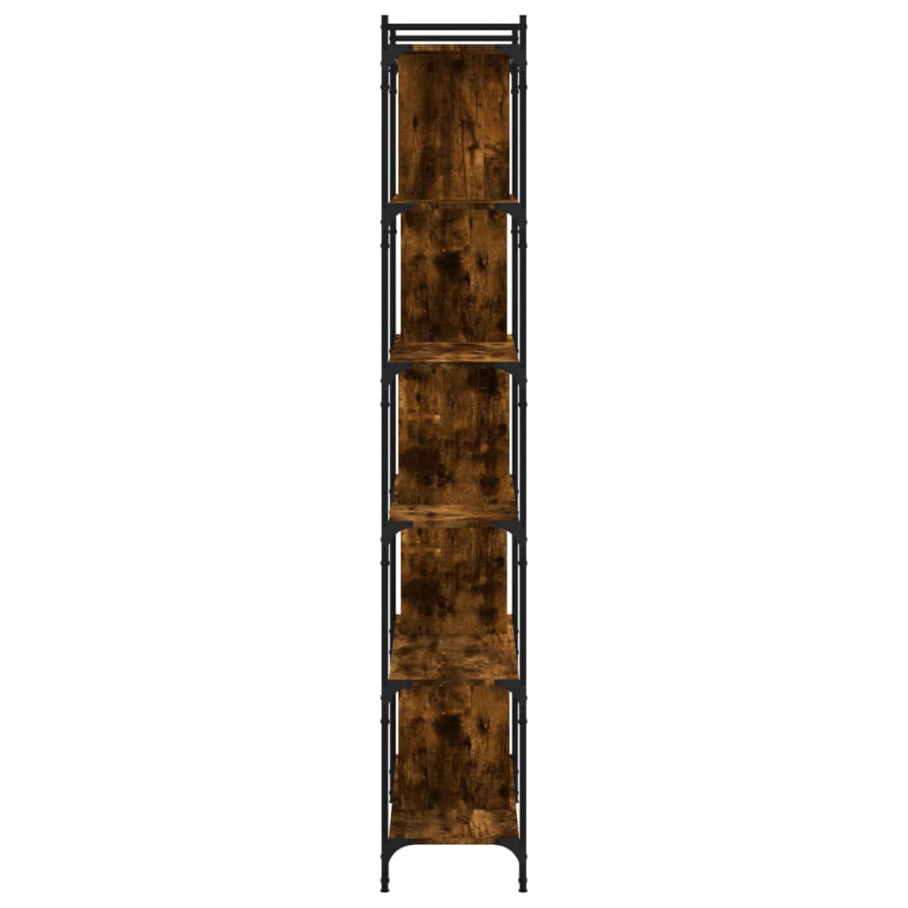 vidaXL Bücherregal 6 Böden Räuchereiche 76x32x192 cm Holzwerkstoff