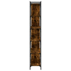 vidaXL Bücherregal 6 Böden Räuchereiche 76x32x192 cm Holzwerkstoff