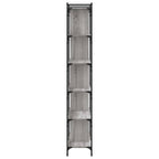 vidaXL Bücherregal 6 Böden Grau Sonoma 76x32x192 cm Holzwerkstoff