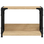 vidaXL Druckerständer 2 Ablagen Sonoma-Eiche 44x26x31,5 cm