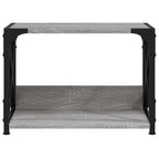 vidaXL Druckerständer 2 Ablagen Grau Sonoma 44x26x31,5cm Holzwerkstoff