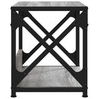 vidaXL Druckerständer 2 Ablagen Grau Sonoma 44x26x31,5cm Holzwerkstoff