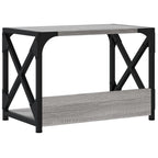 vidaXL Druckerständer 2 Ablagen Grau Sonoma 44x26x31,5cm Holzwerkstoff