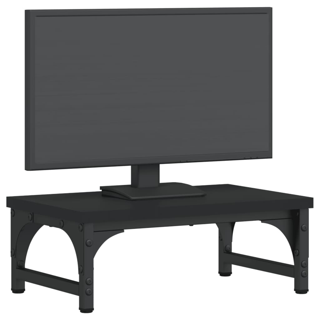 vidaXL Monitorständer Schwarz 37x23x14 cm Holzwerkstoff