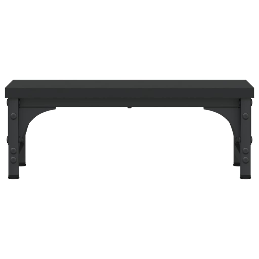 vidaXL Monitorständer Schwarz 37x23x14 cm Holzwerkstoff