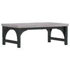vidaXL Monitorständer Grau Sonoma 37x23x14 cm Holzwerkstoff