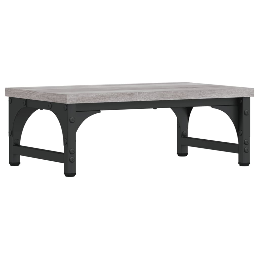 vidaXL Monitorständer Grau Sonoma 37x23x14 cm Holzwerkstoff