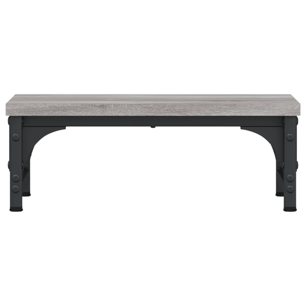 vidaXL Monitorständer Grau Sonoma 37x23x14 cm Holzwerkstoff