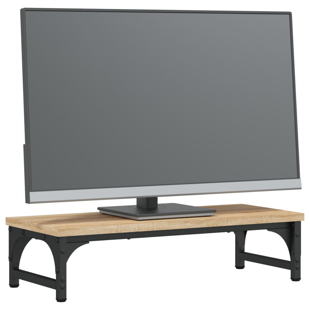 vidaXL Monitorständer Sonoma-Eiche 55x23x14 cm Holzwerkstoff
