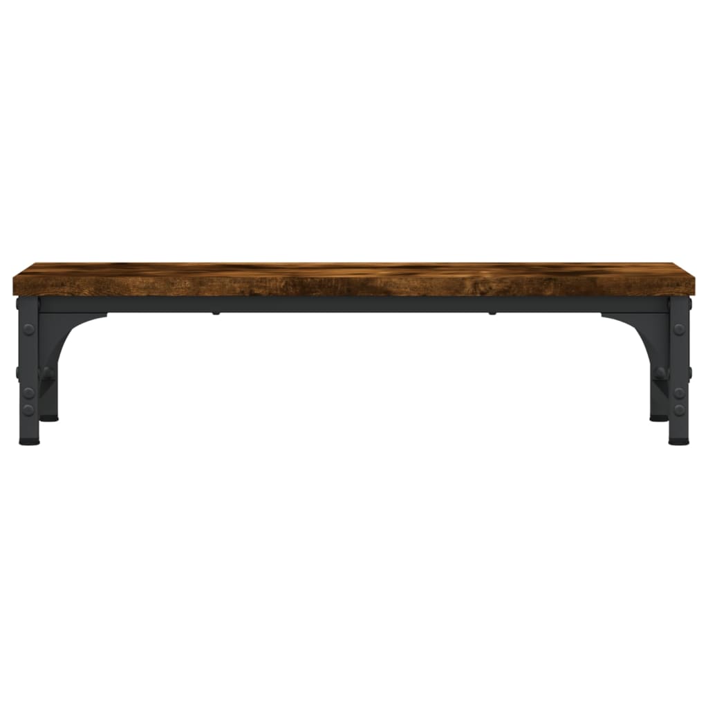 vidaXL Monitorständer Räuchereiche 55x23x14 cm Holzwerkstoff