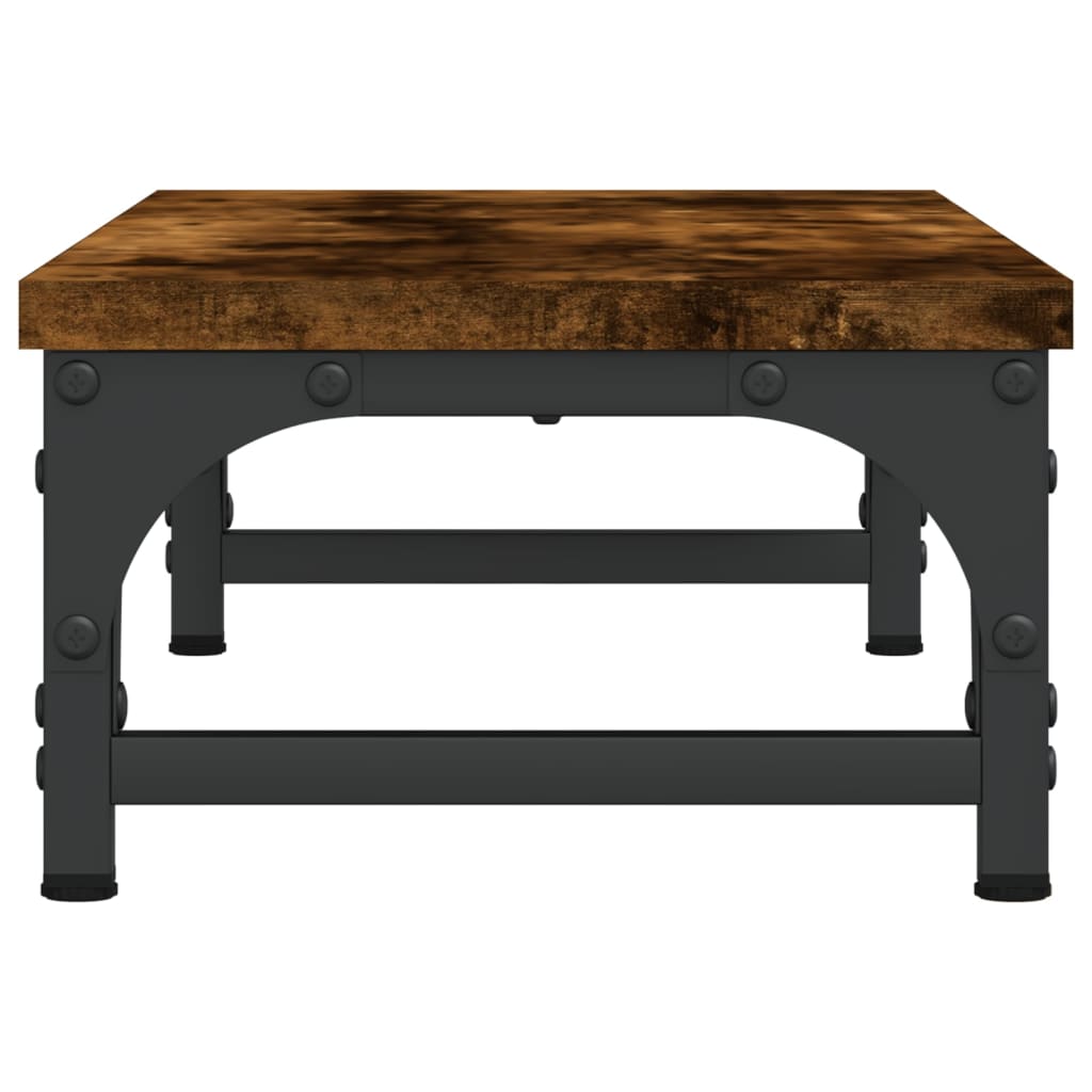 vidaXL Monitorständer Räuchereiche 55x23x14 cm Holzwerkstoff